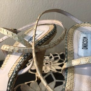 Vintage Snakeskin Strappy Sandal- Heels